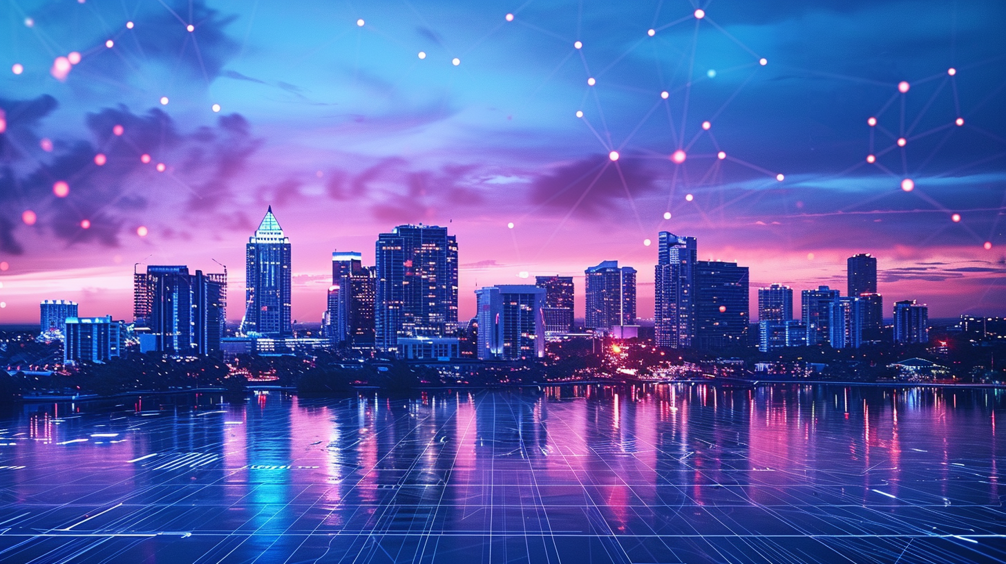 Futuristic Sarasota skyline